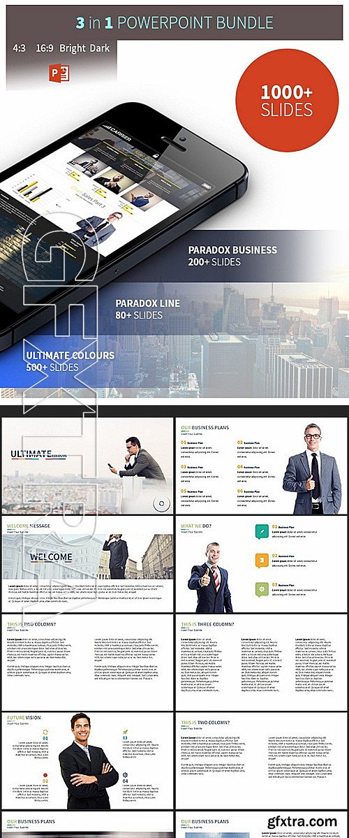 GraphicRiver - 3 in 1 Bestsellers Powerpoint Presentation Bundle 11766235