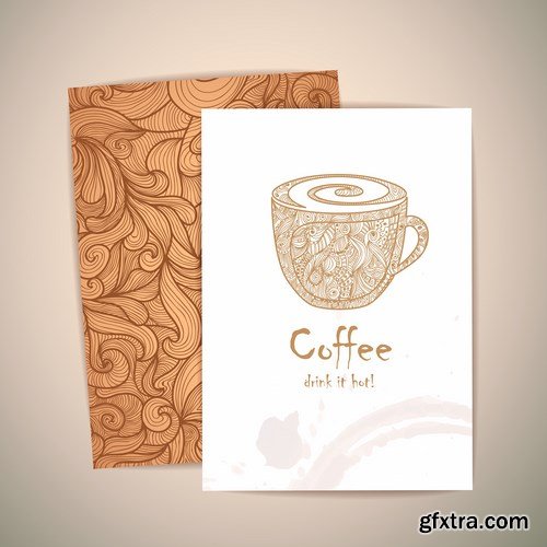 Coffe concept design vector, 15 x EPS