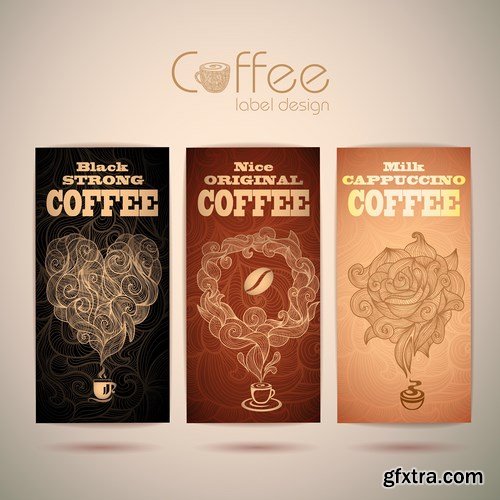 Coffe concept design vector, 15 x EPS