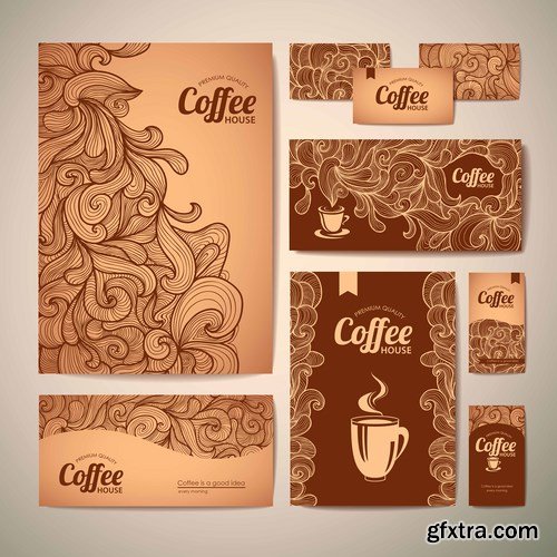 Coffe concept design vector, 15 x EPS