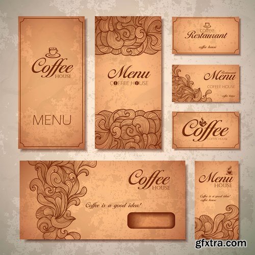 Coffe concept design vector, 15 x EPS