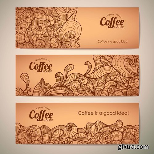 Coffe concept design vector, 15 x EPS