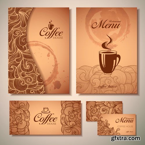 Coffe concept design vector, 15 x EPS