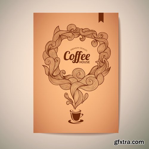 Coffe concept design vector, 15 x EPS