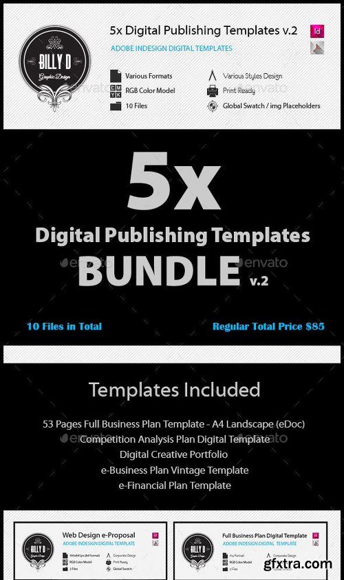 GraphicRiver 5x Digital Publishing Templates Bundle v2 11986569