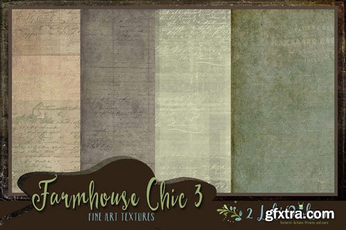 Farmhouse Chic 3 Fine Art Textures - 2 Lil Owls Studio Textures