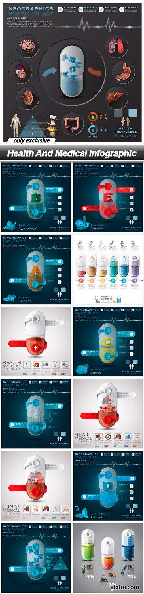 Health And Medical Infographic - 13 EPS