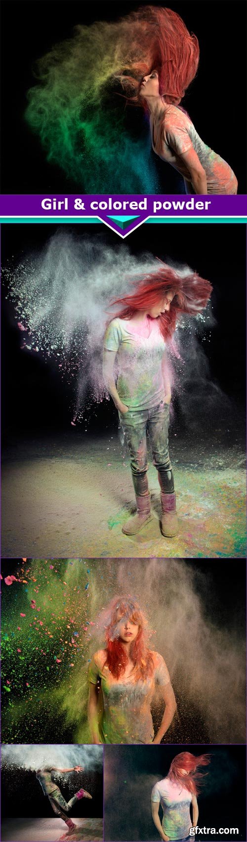 Girl &amp; colored powder 5x JPEG 