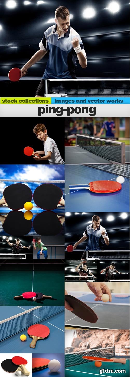 Ping-pong, 15 x UHQ JPEG