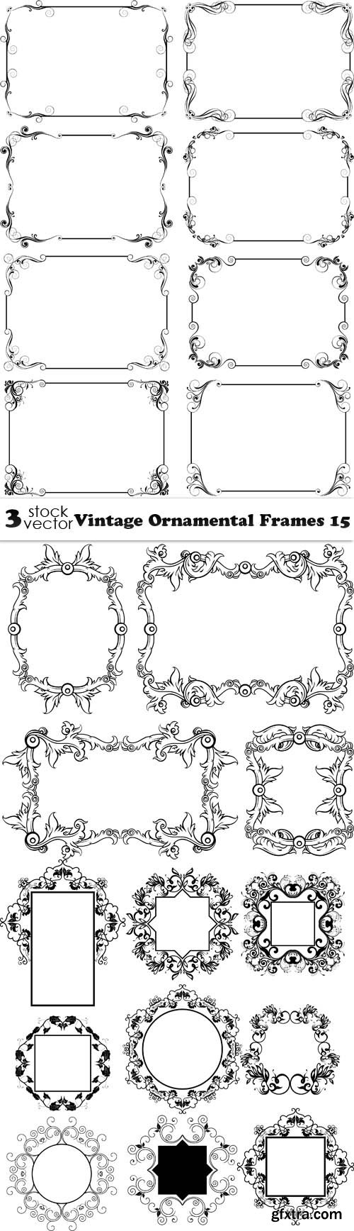 Vectors - Vintage Ornamental Frames 15