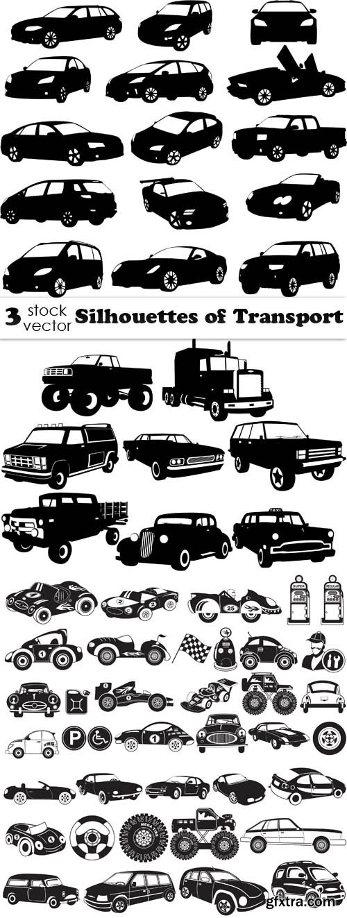 Vectors - Silhouettes of Transport