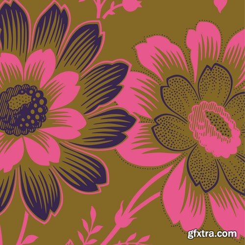 Collection of vector floral background picture ornament calligraphic elements #3-25 Eps