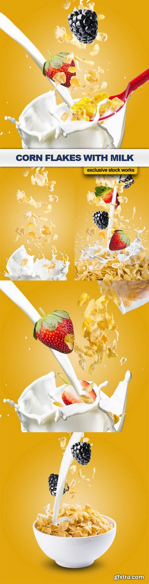 Corn Flakes with Milk - 6 UHQ JPEG