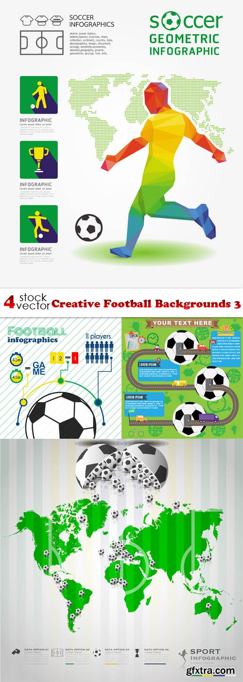 Vectors - Creative Football Backgrounds 3