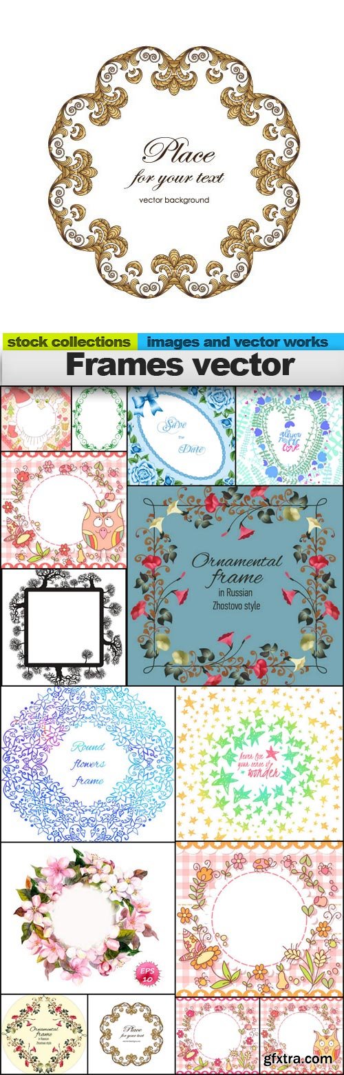 Frames vector, 15 x EPS