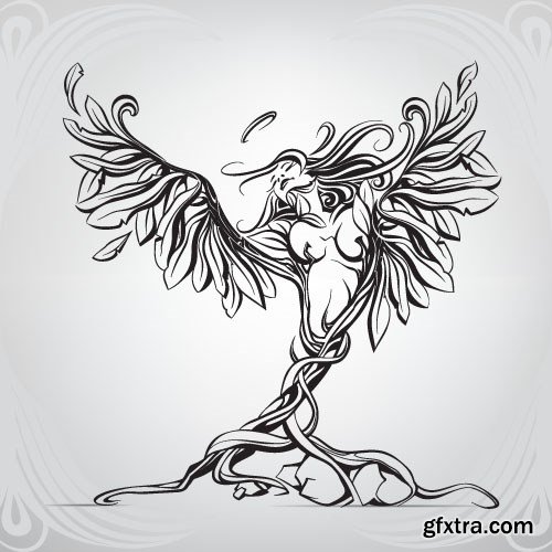 Tattoo element vector 2,  15 x EPS