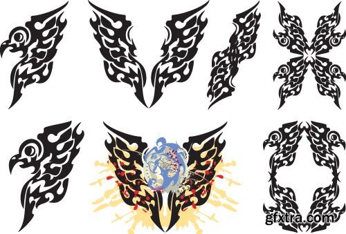 Tattoo element vector 2,  15 x EPS