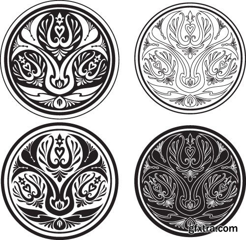 Tattoo element vector 2,  15 x EPS