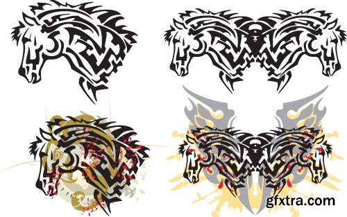 Tattoo element vector 2,  15 x EPS