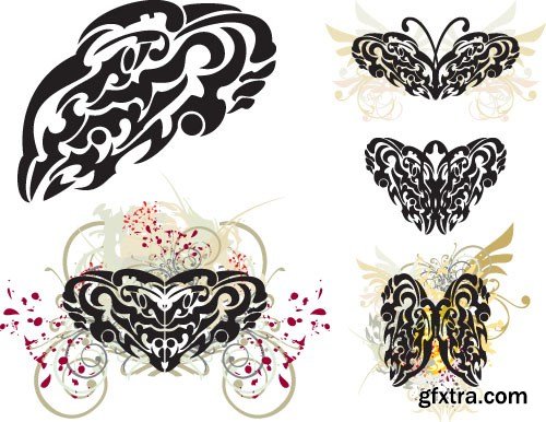 Tattoo element vector 2,  15 x EPS