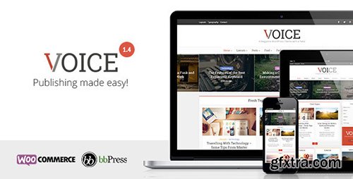 ThemeForest - Voice v1.4 - Clean News/Magazine WordPress Theme - 9646105