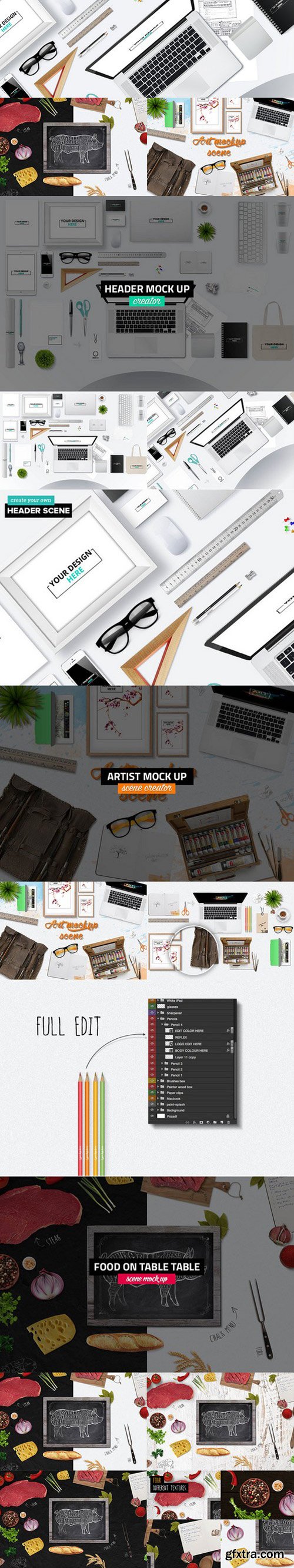 CM - Big bundle Header Mock Up scenes 248840