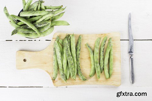 Asian noodles,green beans - 5 UHQ JPEG