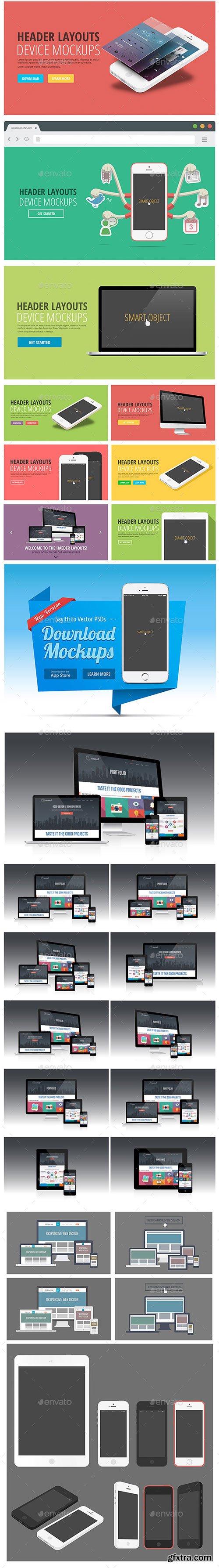 GraphicRiver - Responsive Screen Mockups 7400084