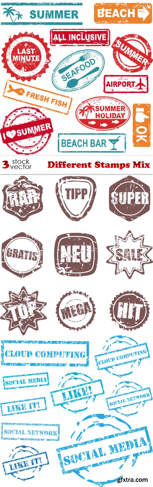 Vectors - Different Stamps Mix