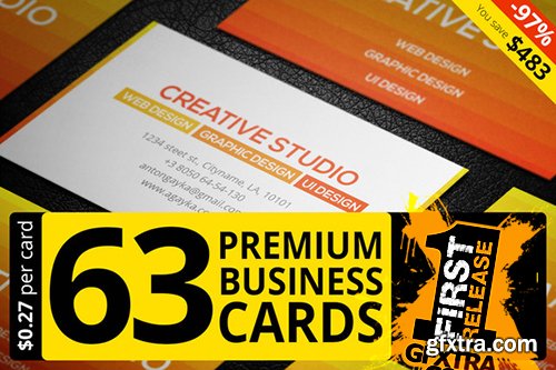 CM 63 Premium Business Card Templates 311761