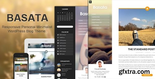 ThemeForest - Basata v1.0.4 - Retina Responsive WordPress Blog Theme - 6271813