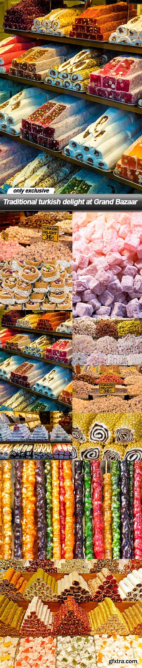 Traditional turkish delight at Grand Bazaar - 10 UHQ JPEG