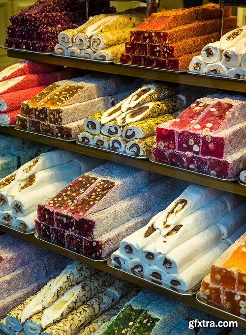 Traditional turkish delight at Grand Bazaar - 10 UHQ JPEG