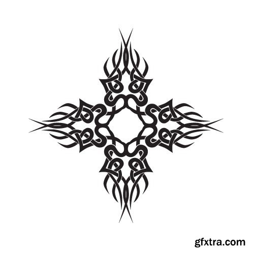 Tattoo element vector 3, 15 x EPS