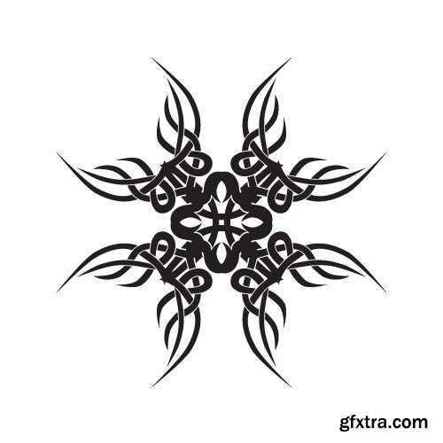 Tattoo element vector 3, 15 x EPS