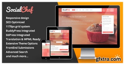 ThemeForest - SocialChef v1.21 - Social Recipe WordPress Theme - 6786673