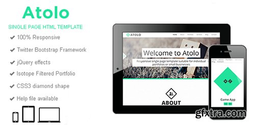 Atolo Single Page HTML Template - CM 3972