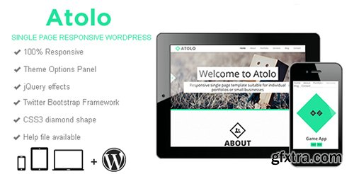 Atolo v1.0.3 - Single Page Wordpress Theme - CM 3911