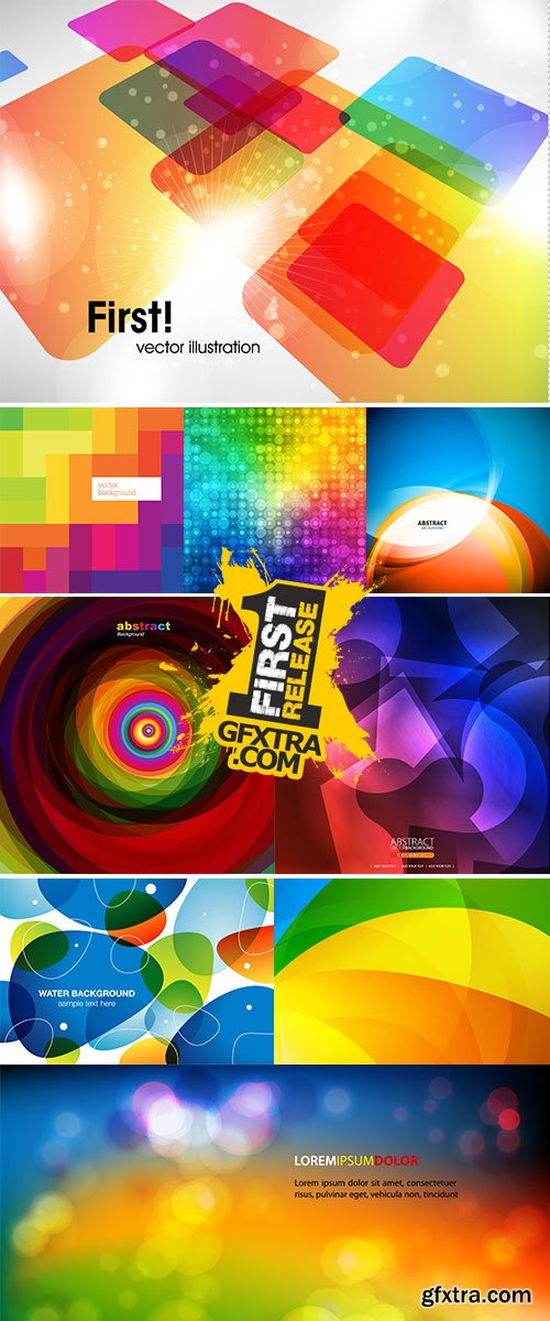 Abstract colorful background vectors