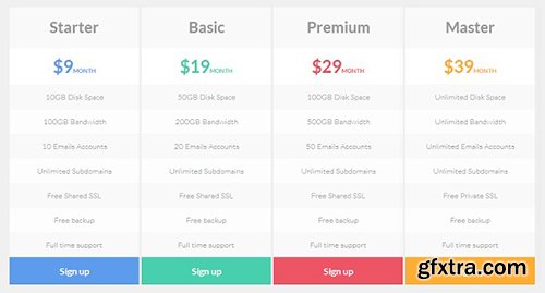 DevelopGo - CSS Pricing Tables 02