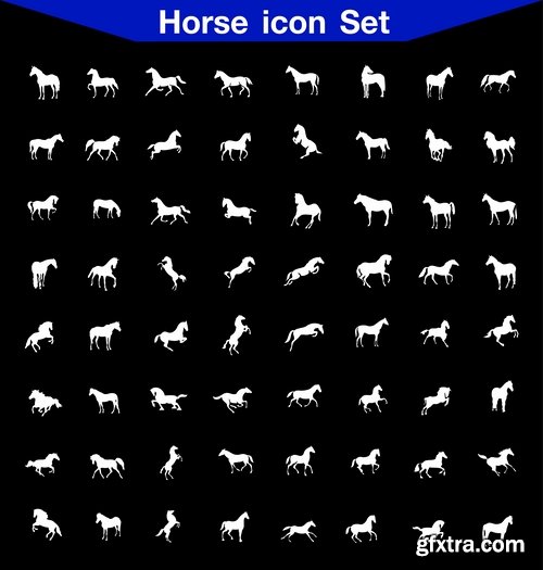 Collection of vector image various flat icons on various subjects #4-25 Eps