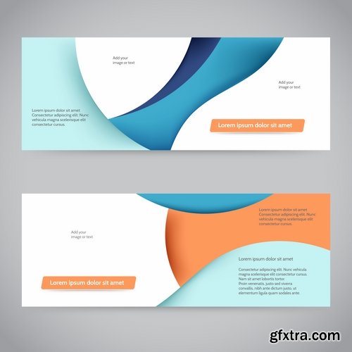 Collection of vector image brochure flyer banner #14-25 Eps