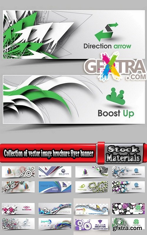 Collection of vector image brochure flyer banner #14-25 Eps