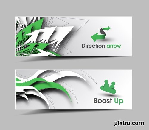 Collection of vector image brochure flyer banner #14-25 Eps