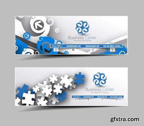 Collection of vector image brochure flyer banner #14-25 Eps