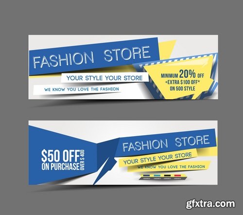 Collection of vector image brochure flyer banner #14-25 Eps