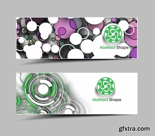 Collection of vector image brochure flyer banner #14-25 Eps