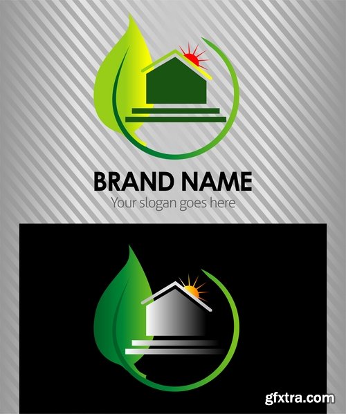 Collection picture vector logo illustration of the business campaign #5-25 Eps