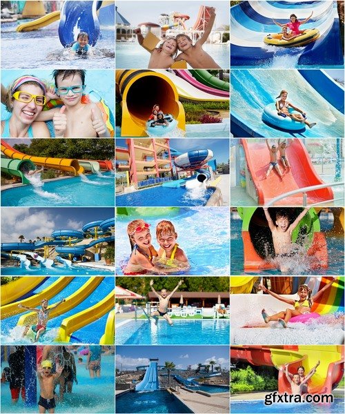 Collection of water park attraction slide vacation family vacation pool 25 HQ Jpeg