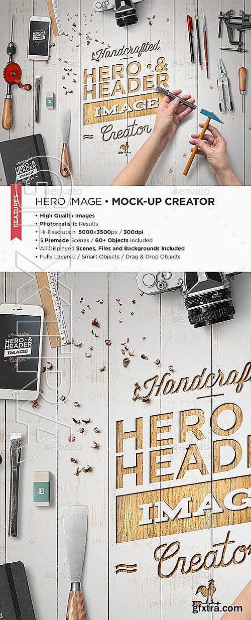 GraphicRiver - Hero Image Scene Creator Mock-Up 12039819